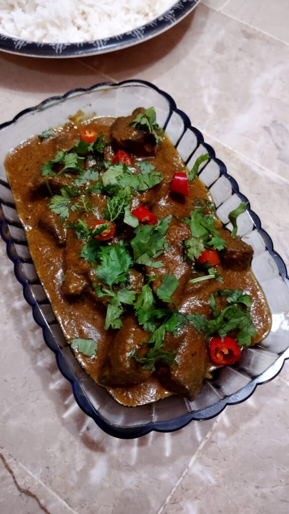 Mutton kalaji (Mutton Liver Curry)